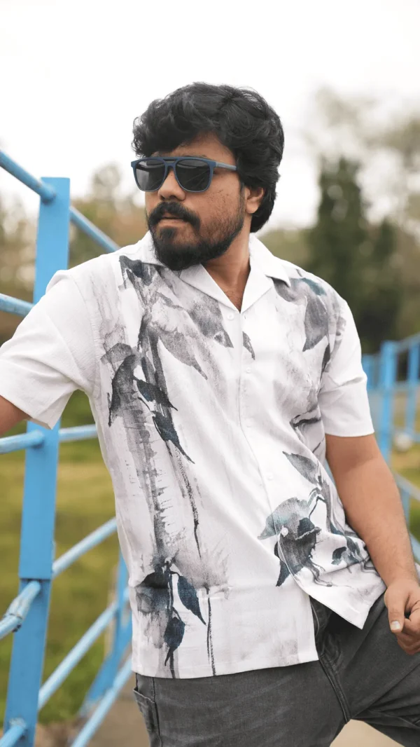 Oversized Popcorn Shirt – Dark Green